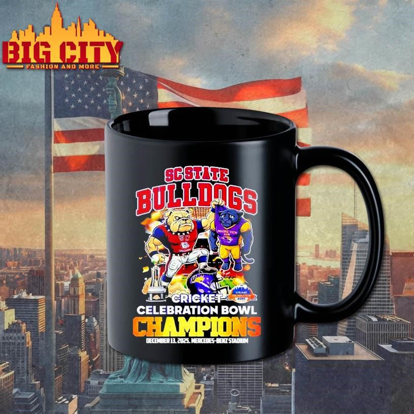 SC State Bulldogs 2025 Cricket Celebration Bowl Champions mascot Shirt