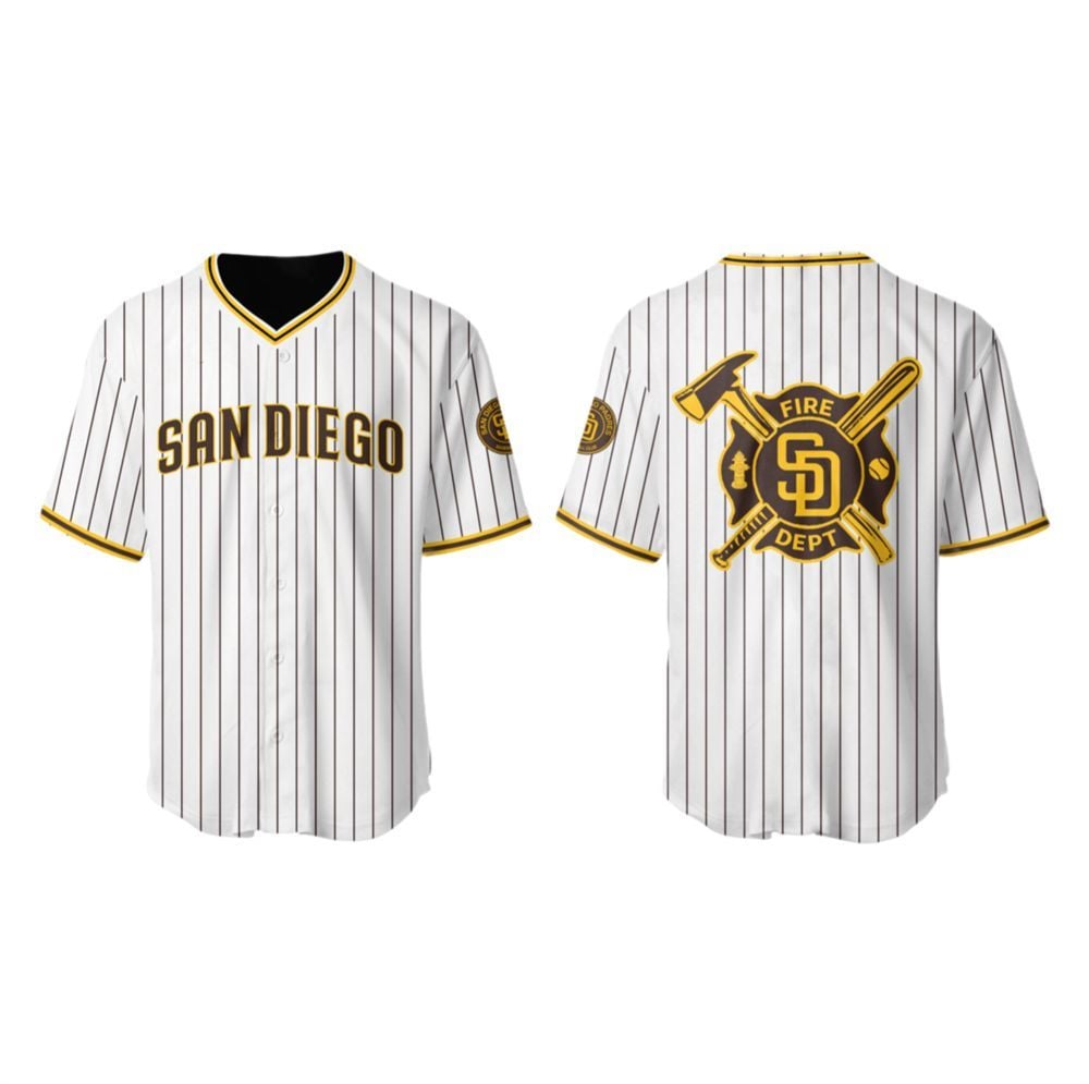 SD Padres x Firefighter Appreciation Night Jersey 2025 - Grishko.com