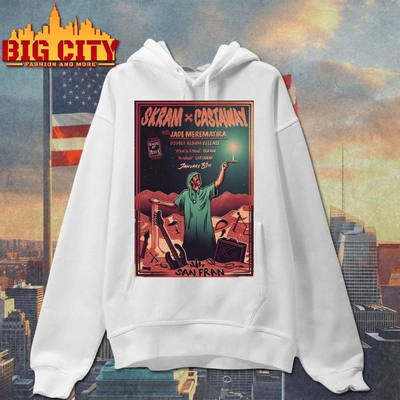 SKRAM And Castaway Jan 31 2026 San Fran In Wellington NZ Poster shirt