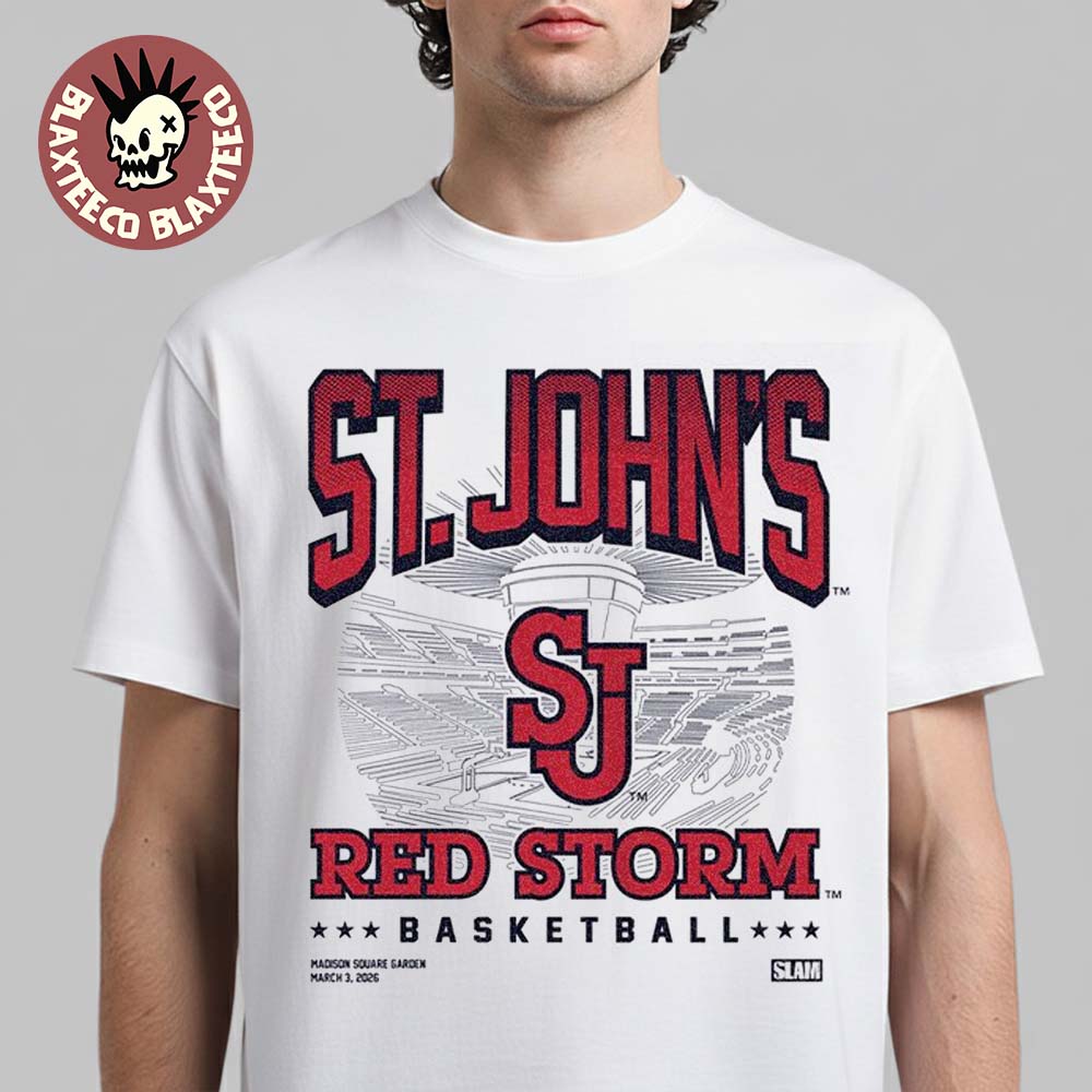 SLAM Night at Madison Square Garden X St John’s Red Storm Basketball On March 3 2026 Exclusive T-Shirt