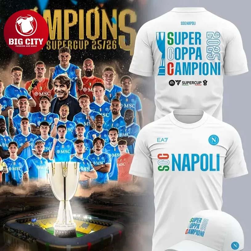 SSC Napoli Supercoppa 2025 Limited Two Sided Shirt