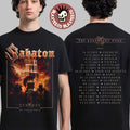 Sabaton Legendary Tour Europe 2025 Legends Of Stockholm Sweden Pop Up Shop On December 13 2025 Two Sided T-Shirt