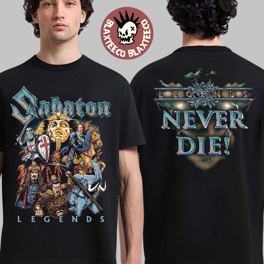 Sabaton Legends Ancient Egypt’s Senusret III Gustavus Adolphus Hannibal Barca And Lu Bu Legends Never Die Vault Of Legends T-Shirt