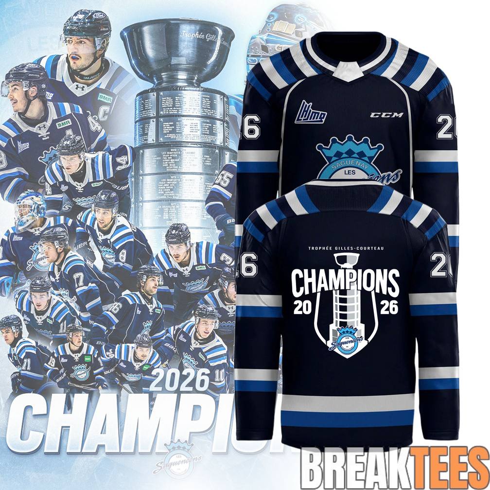 Saguenens de Chicoutimi 2026 QMJHL Champions Hockey Jersey