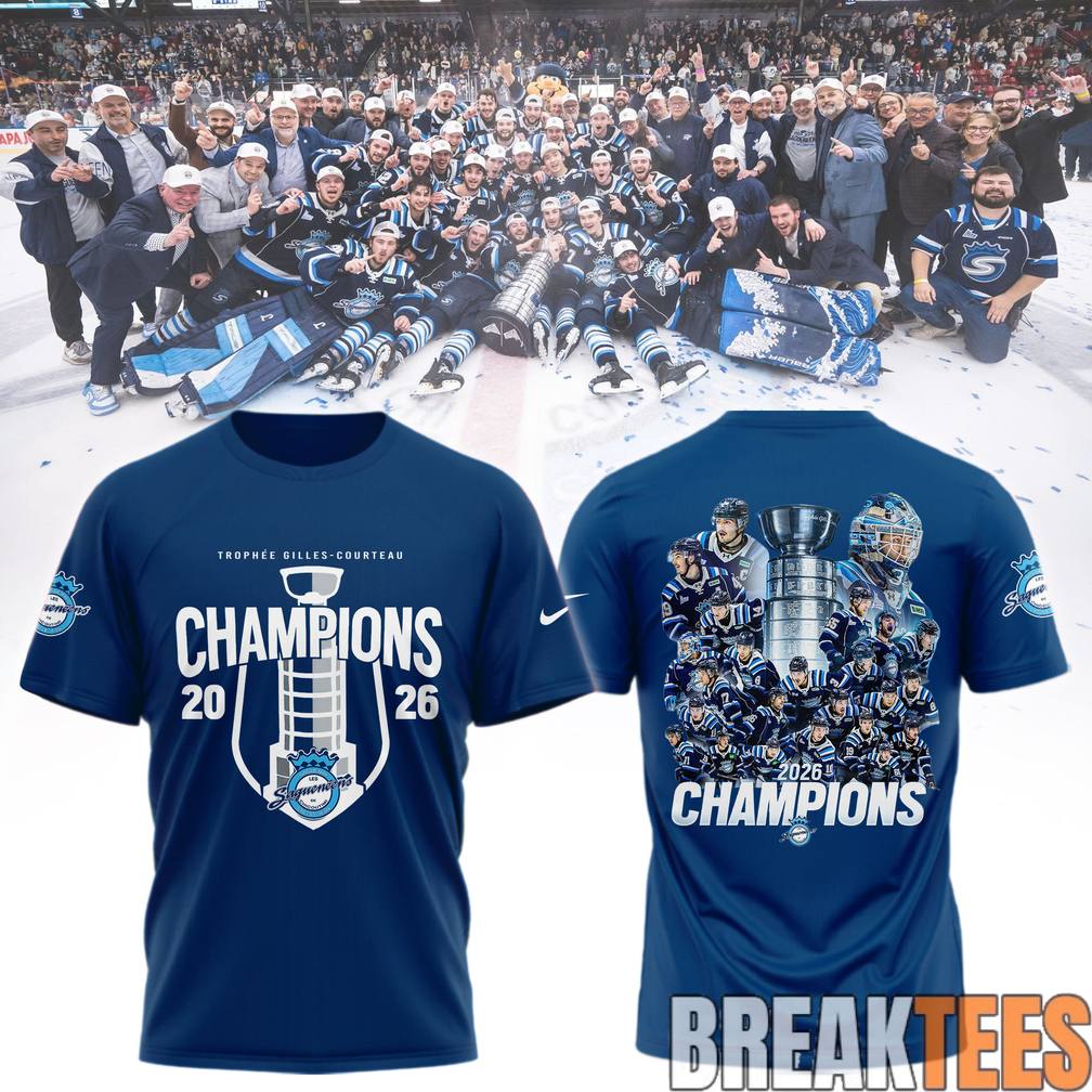 Saguenens de Chicoutimi 2026 QMJHL Champions Navy Shirt