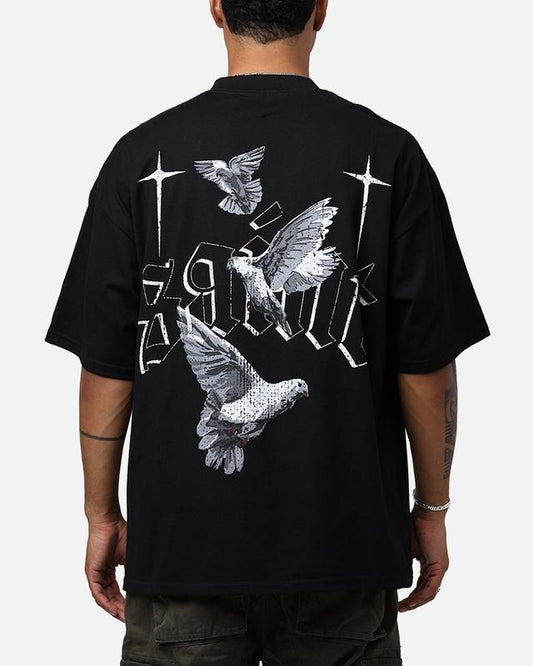 Saint Morta Freedom Mock T-Shirt Black Trending Movie T shirt Vintage 90s T-shirt gift for Movie fans gift for him gift for her unisex T-shirt Urbanwear Shirt Casual Fabric