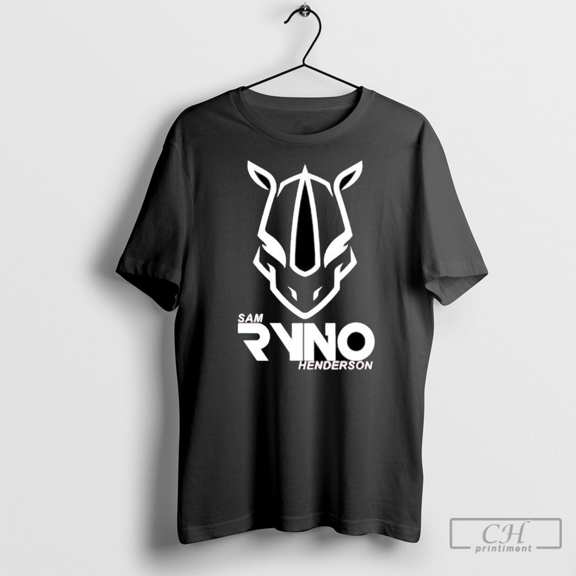 Sam Ryno Henderson Rhino Logo Modern Vector Icon Shirt