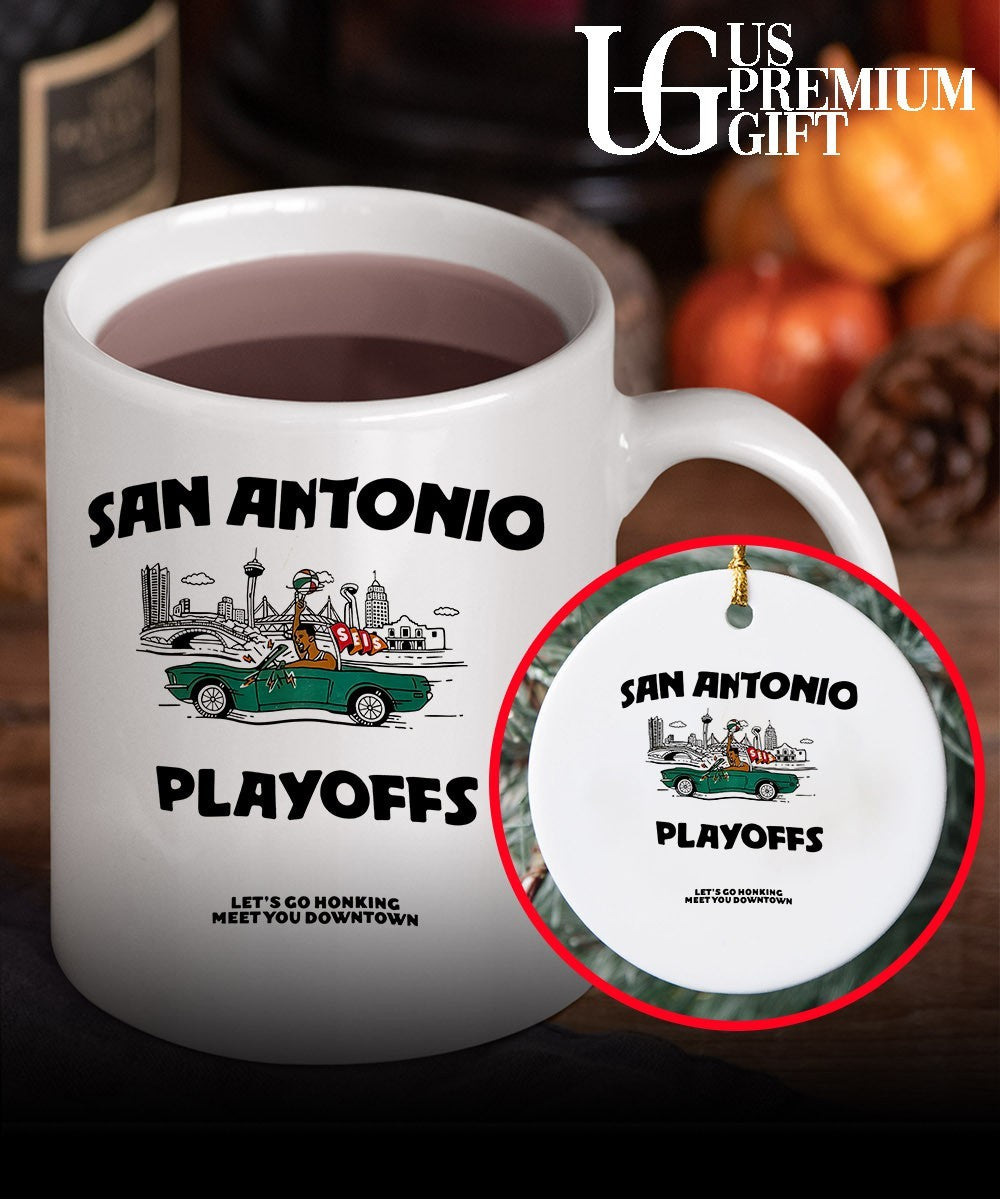 San Antonio Spurs NBA Playoffs 2026 Let’s Go Honking Meet You Downtown shirt