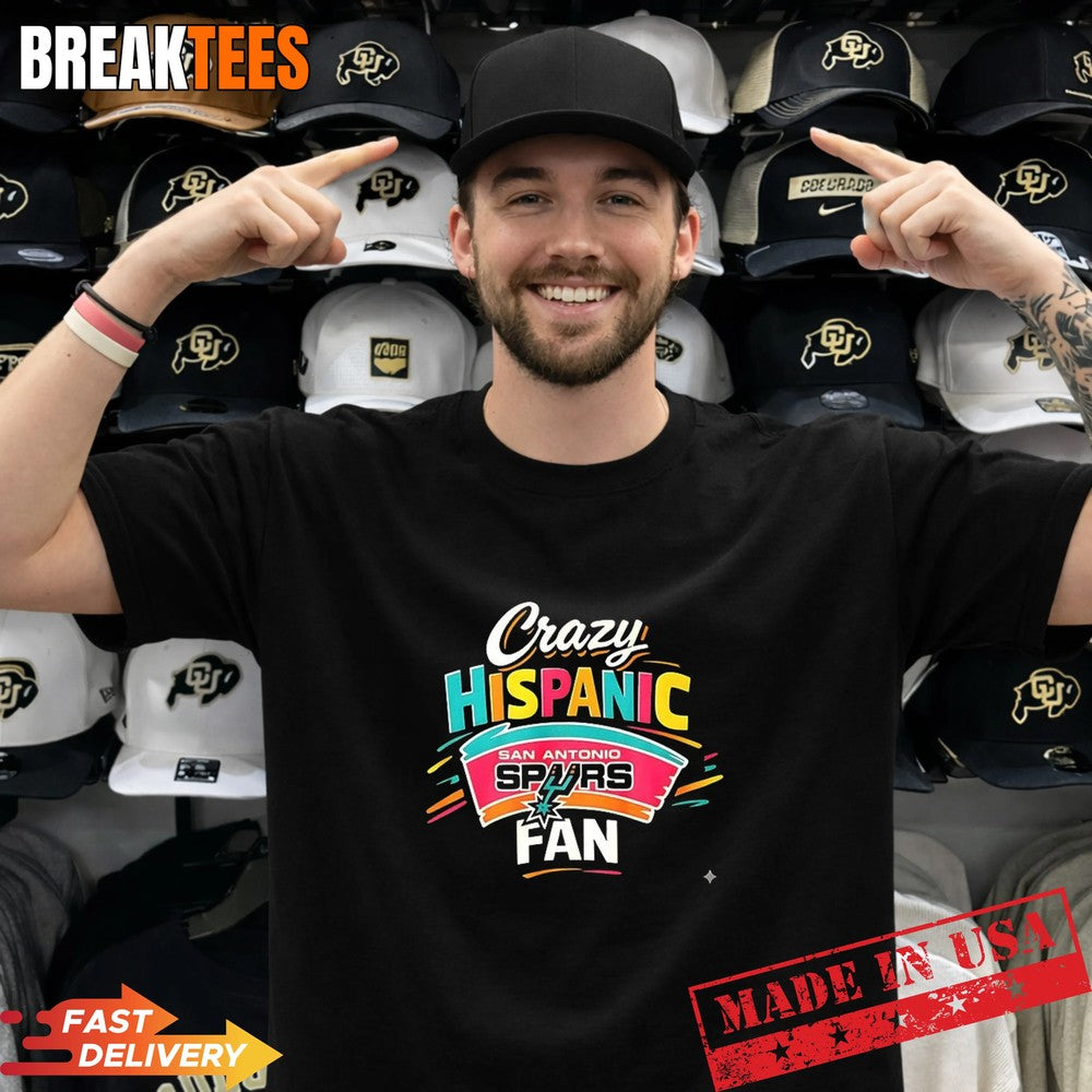 San Antonio Spurs NBA Playoffs 2026 crazy hispanic Spurs fan T-Shirt