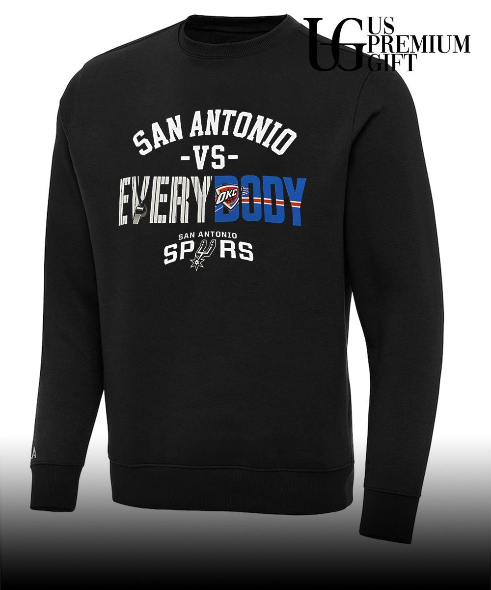 San Antonio vs Everybody Oklahoma City Thunder NBA shirt