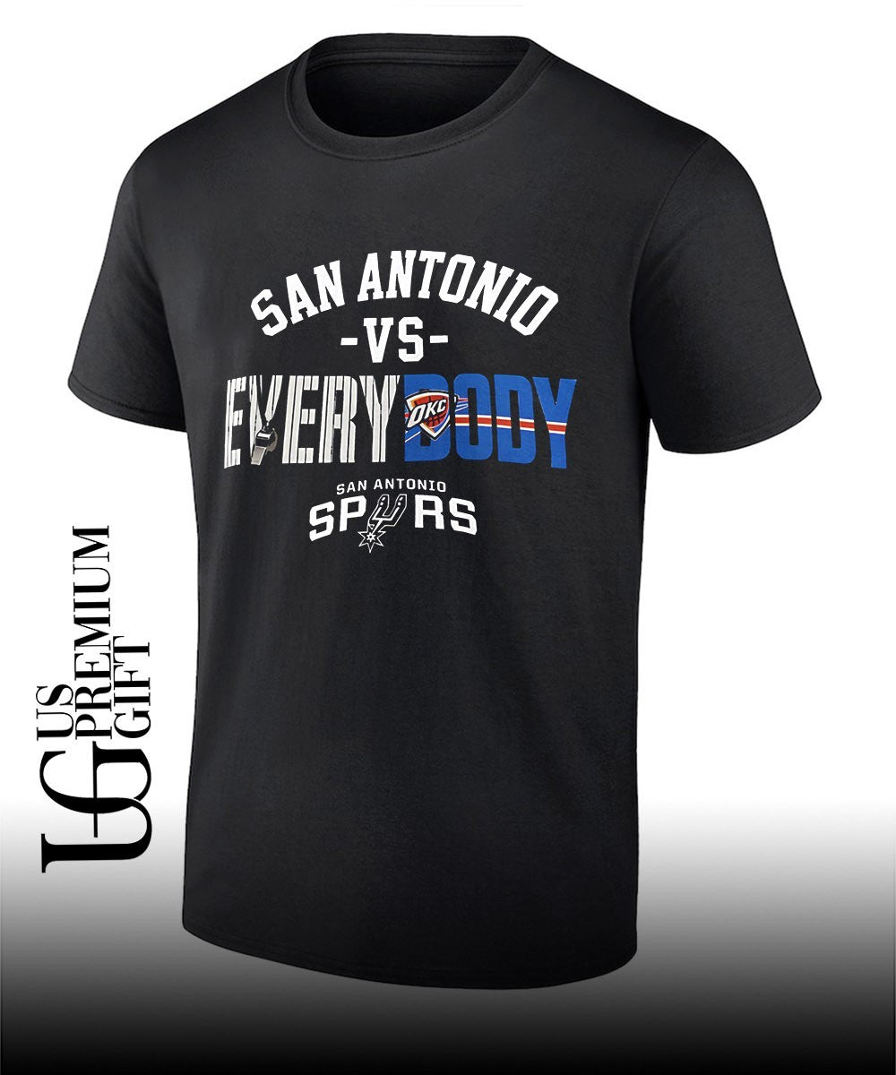 San Antonio vs Everybody Oklahoma City Thunder NBA shirt