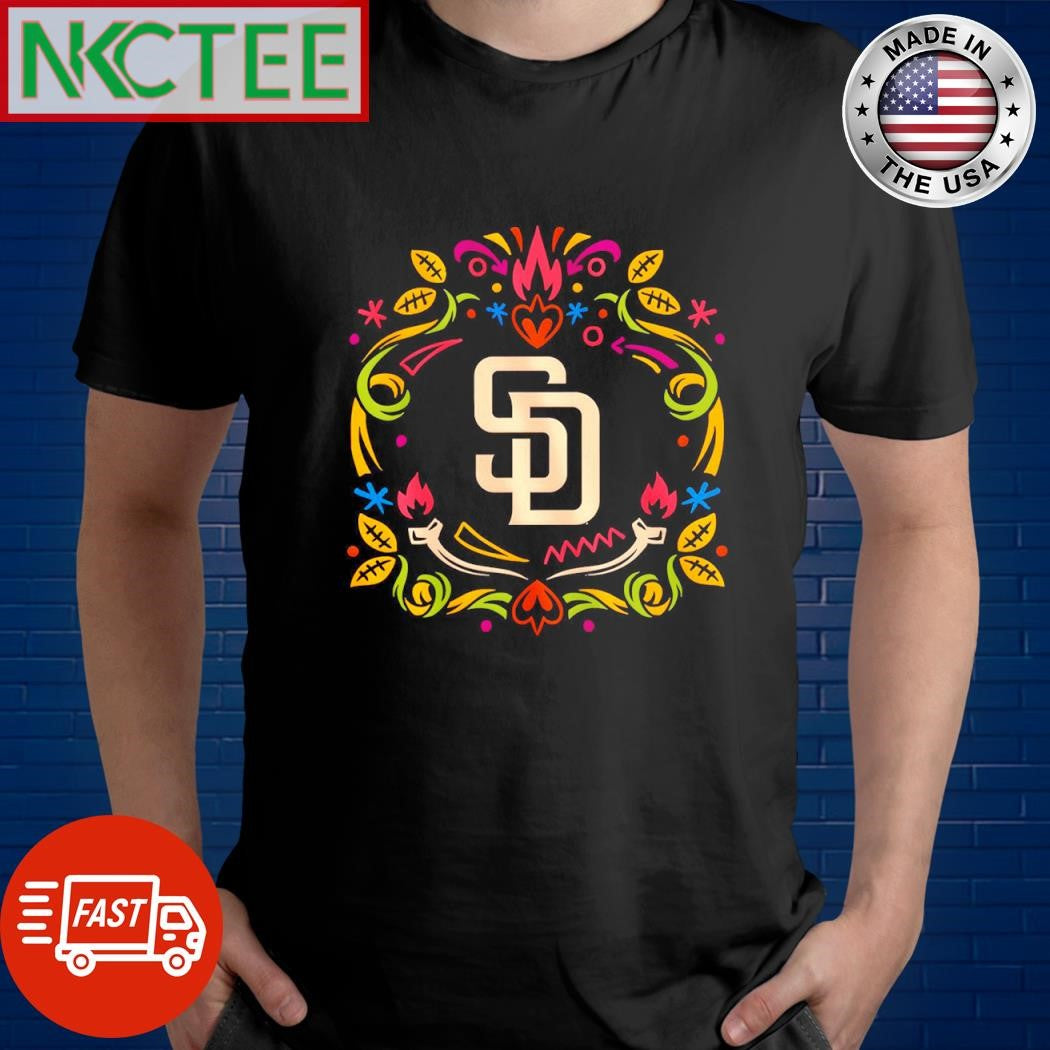 San Diego Padres New Era Día de los Muertos pattern shirt