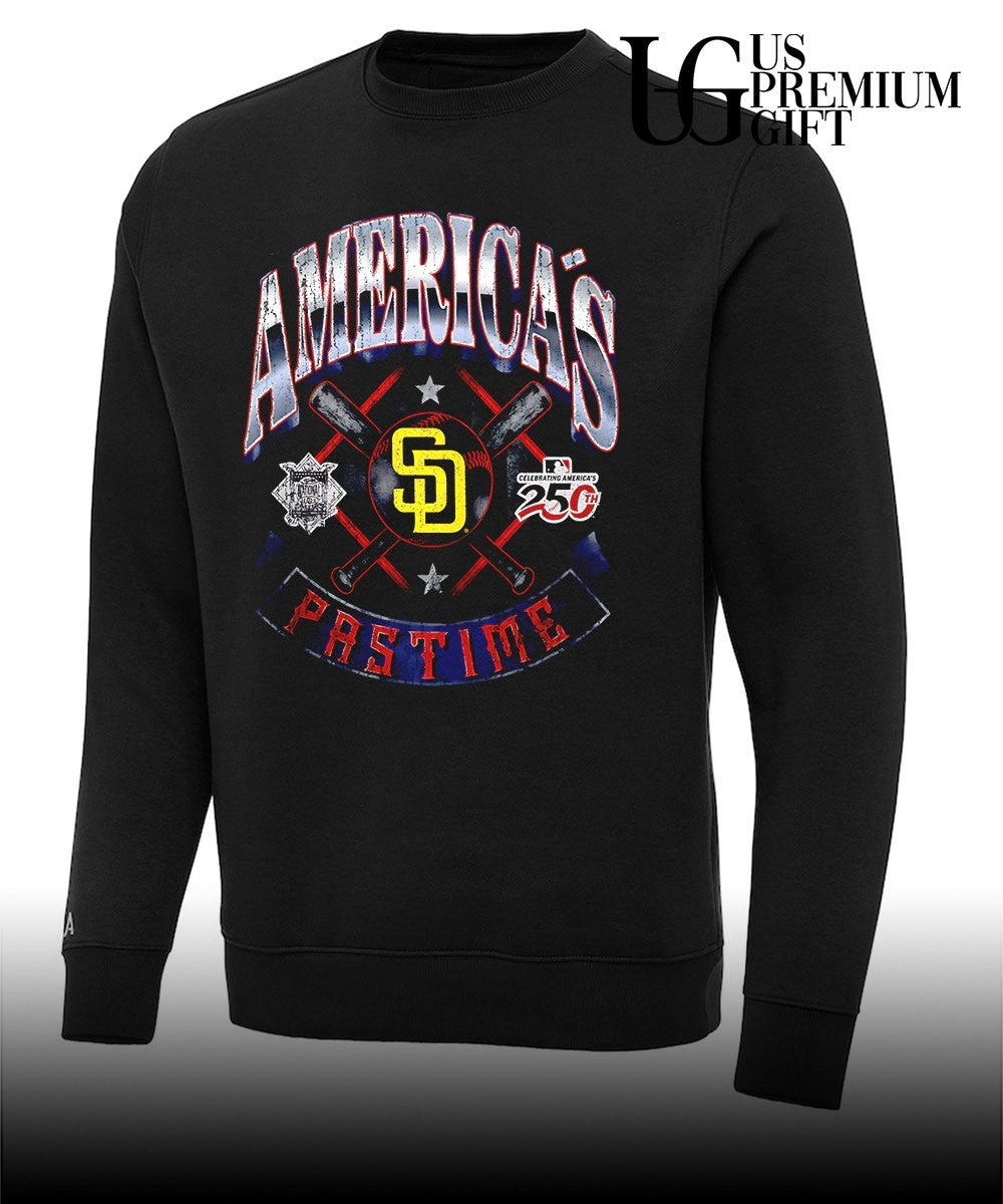 San Diego Padres baseball Americana 250th Pastime celebrating logo shirt