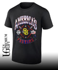 San Diego Padres baseball Americana 250th Pastime celebrating logo shirt