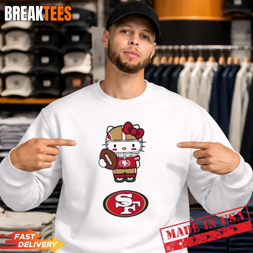San Francisco 49ers Football x Hello Kitty Anime T-Shirt
