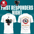 San Jose Sharks 2026 Hockey First Responders Night Two Sided Shirt