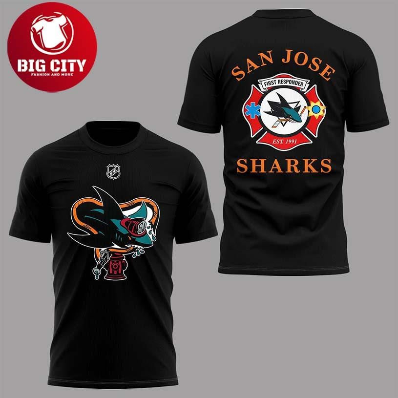 San Jose Sharks First Responders 2025-2026 Night Two Sided Shirt