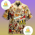 Santa Claus Cold Drinking Beer Yellow Original Hawaiian Shirt