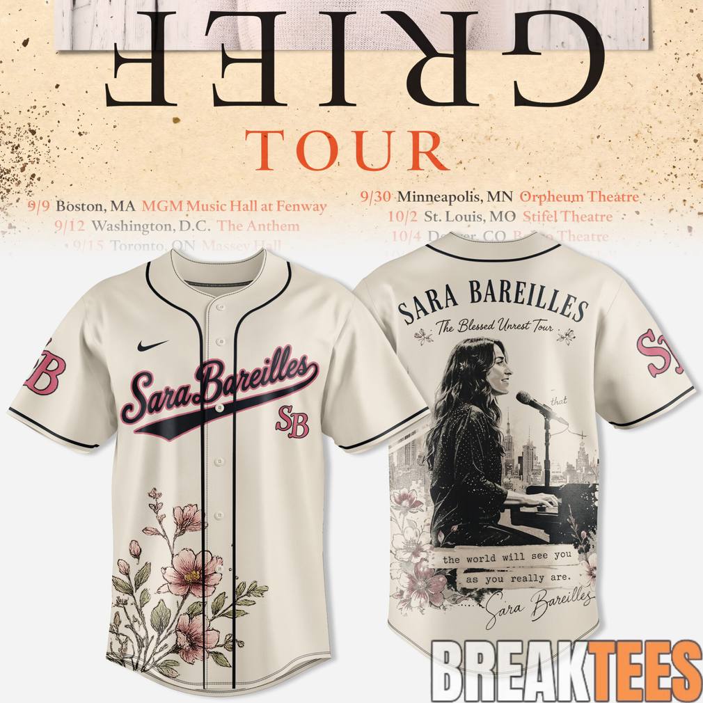 Sara Bareilles ‘Good Grief’ Tour 2026 Special Baseball Jersey