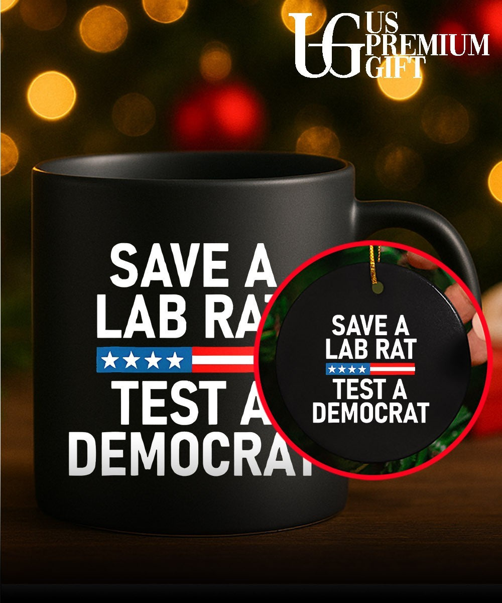 Save A Lab Rat Test A Democrat Funny Political shirt