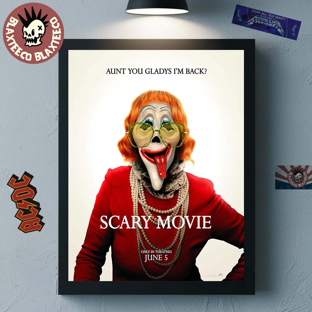 Scary Movie 6 Official Poster Aunt You Gladys I’m Back In Theatres On June 5 2026 Home Decor Poster Canvas
