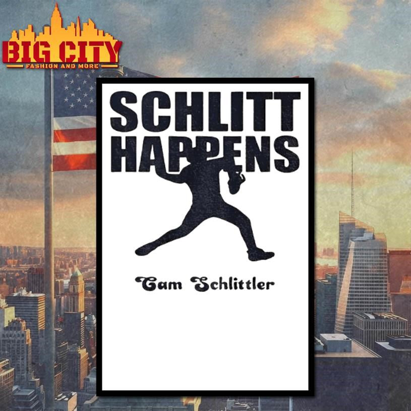 Schlitt Happens Cam Schlittler New York Yankees Baseball Vintage Shirt