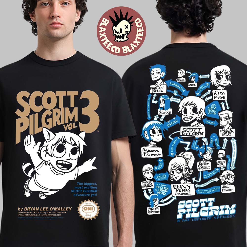 Scott Pilgrim Vol 3 Scott Pilgrim And The Infinite Sadness 20th Anniversary Merch The Biggest Most Exiting Adventure T-Shirt
