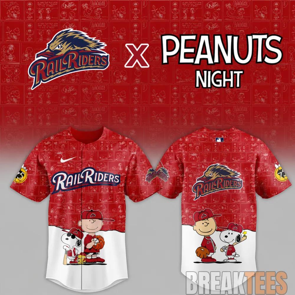 Scranton Wilkes-Barre RailRiders x Peanuts Night MiLB 2026 Baseball Jersey
