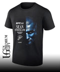 Sean Strickland AndNew UFC 328 Flyweight Champion portrait signature shirt
