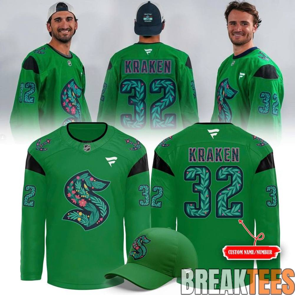 Seattle Kraken 2026 Green Night Custom Hockey Jersey