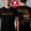 Sepultura Celebrating Life Through Death Final European Tour 2026 Schedule Tour Dates Two Sided Shirt