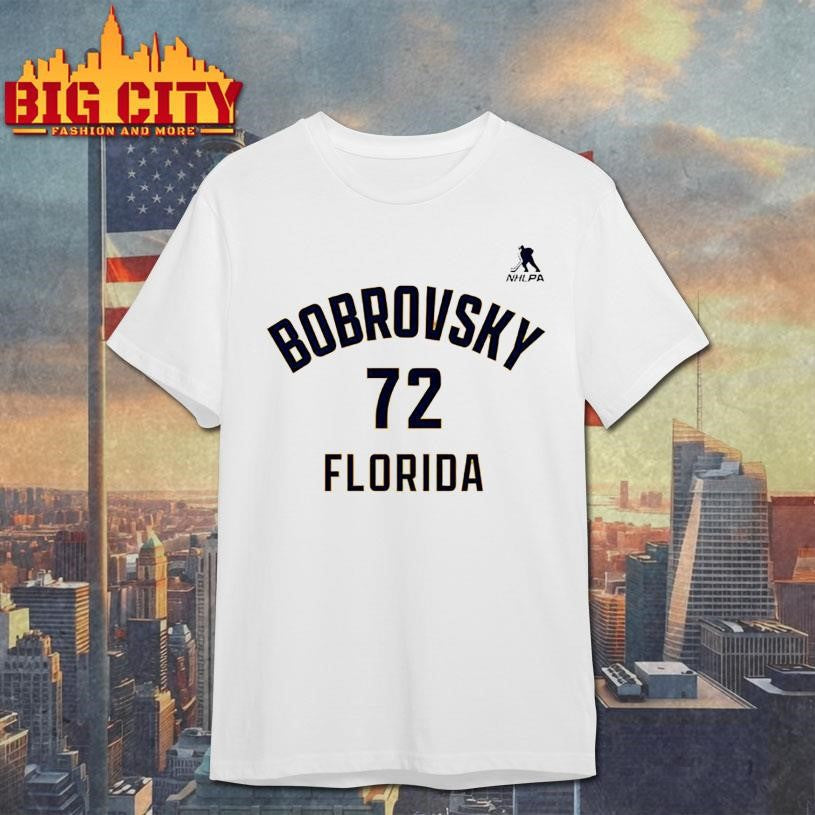 Sergei Bobrovsky #72 Florida Name &amp; Number Shirt