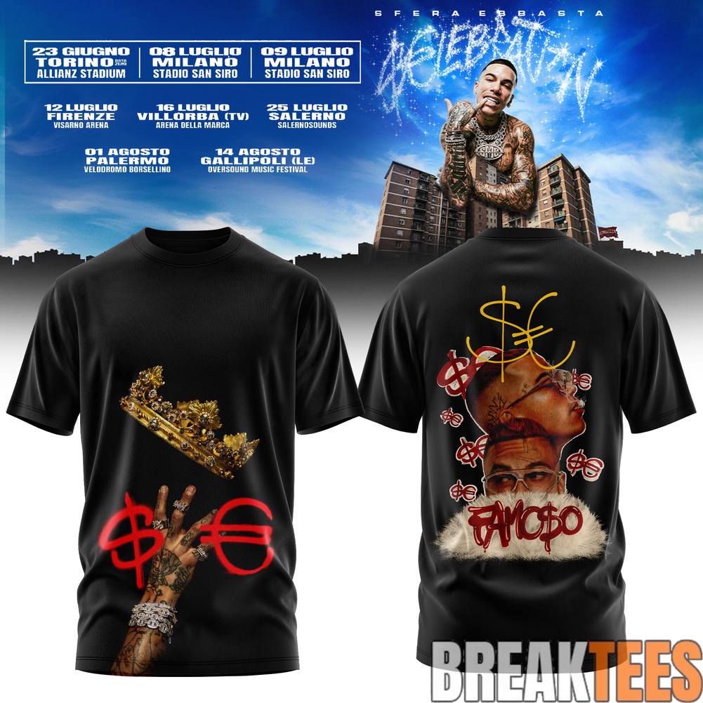 Sfera Ebbasta CELEBRATION Tour 2026 Special Tee