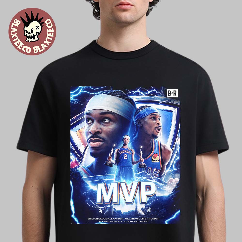 Shai Gilgeous Alexander SGA Oklahoma City Thunder 2026 NBA Back To Back MVP T-Shirt