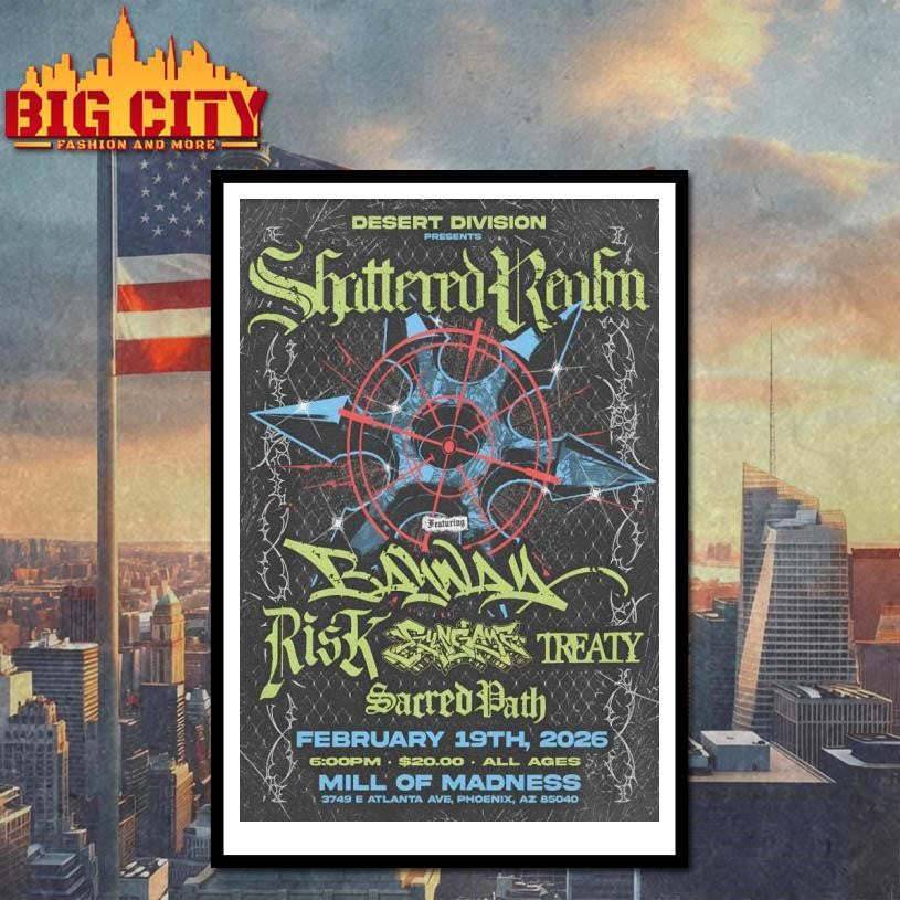 Shattered Realm Feb 19 2026 Mill Of Madness in Phoenix AZ Poster shirt