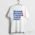 Shohei Mookie Freddie Yoshi Kersh Los Angeles Dodgers Baseball Ampersand Stars 2025 T Shirts