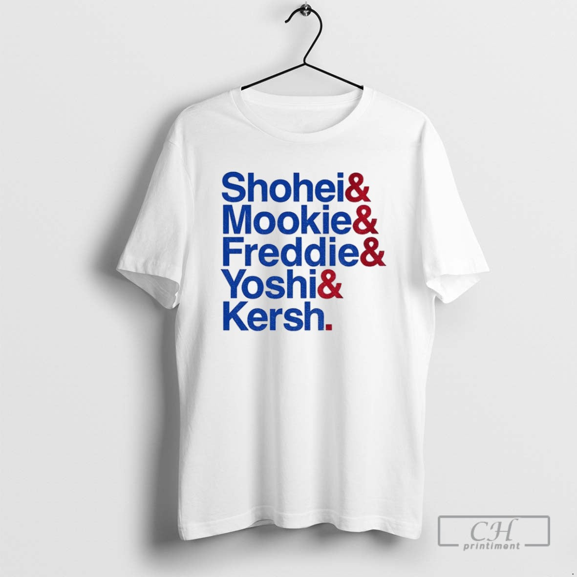 Shohei Mookie Freddie Yoshi Kersh Los Angeles Dodgers Baseball Ampersand Stars 2025 T Shirts