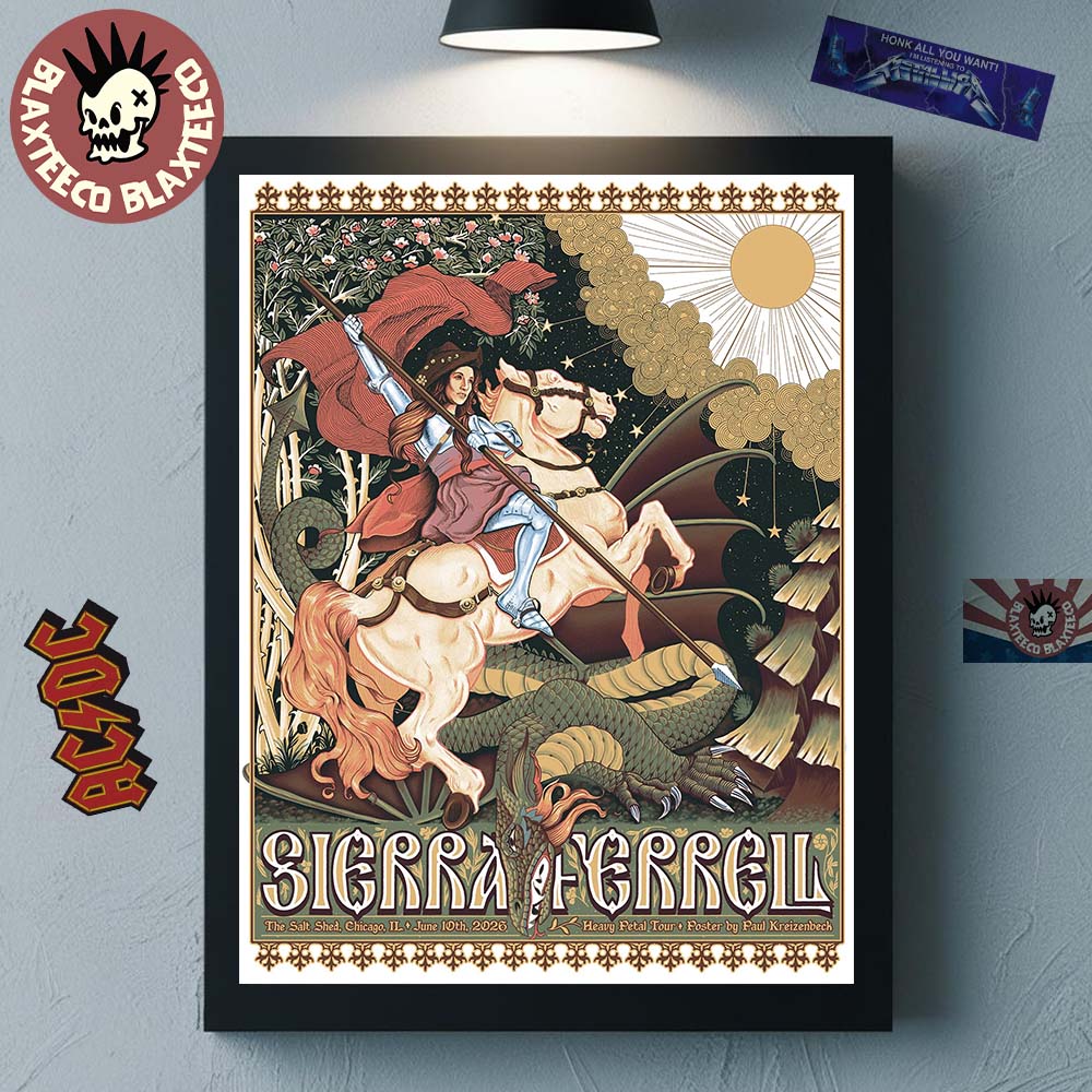 Sierra Ferrell Chicago Illinois 2026 Event Poster At The Salt Shed On June 10 2026 Home Decor Poster Canvas