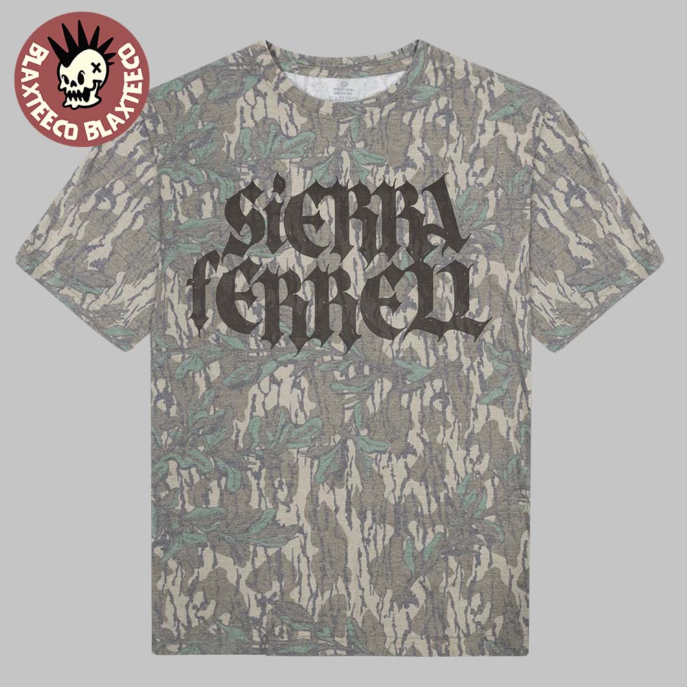 Sierra Ferrell Heavy Petal Tour 2026 Merch Camo Medieval Logo T-Shirt
