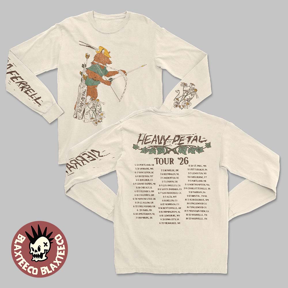 Sierra Ferrell Heavy Petal Tour 2026 Merch The Robin Fox Art With Dates Long Sleeve Tee