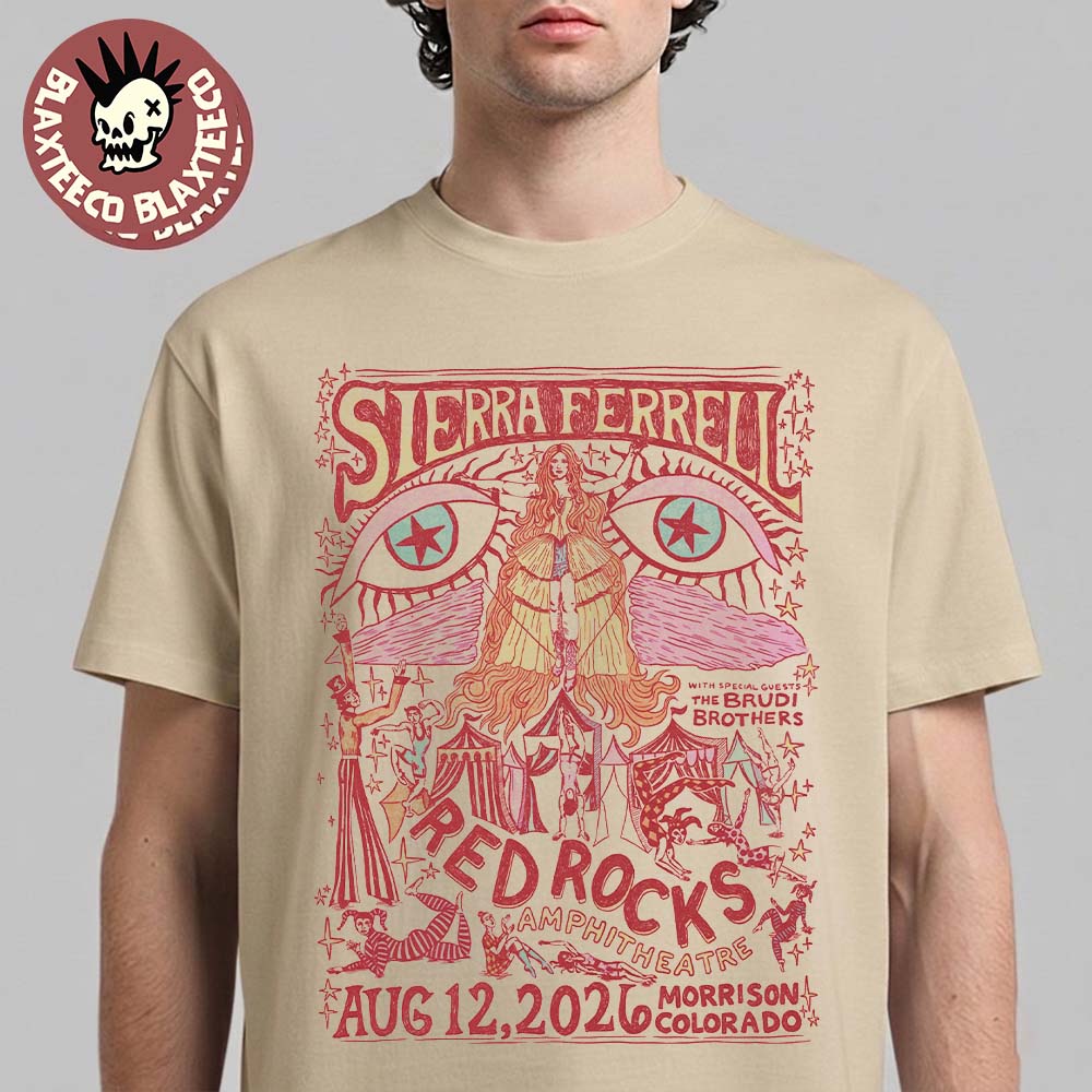 Sierra Ferrell Morrison Colorado 2026 Venue Poster Live At Red Rocks Amphitheatre On August 12 2026 T-Shirt