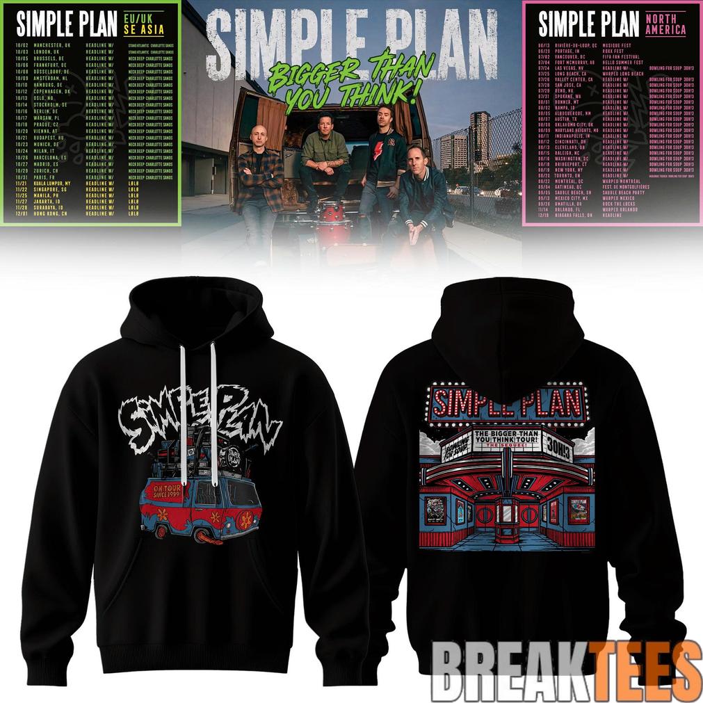 Simple Plan Bigger Than You Think Tour Limited Hoodie