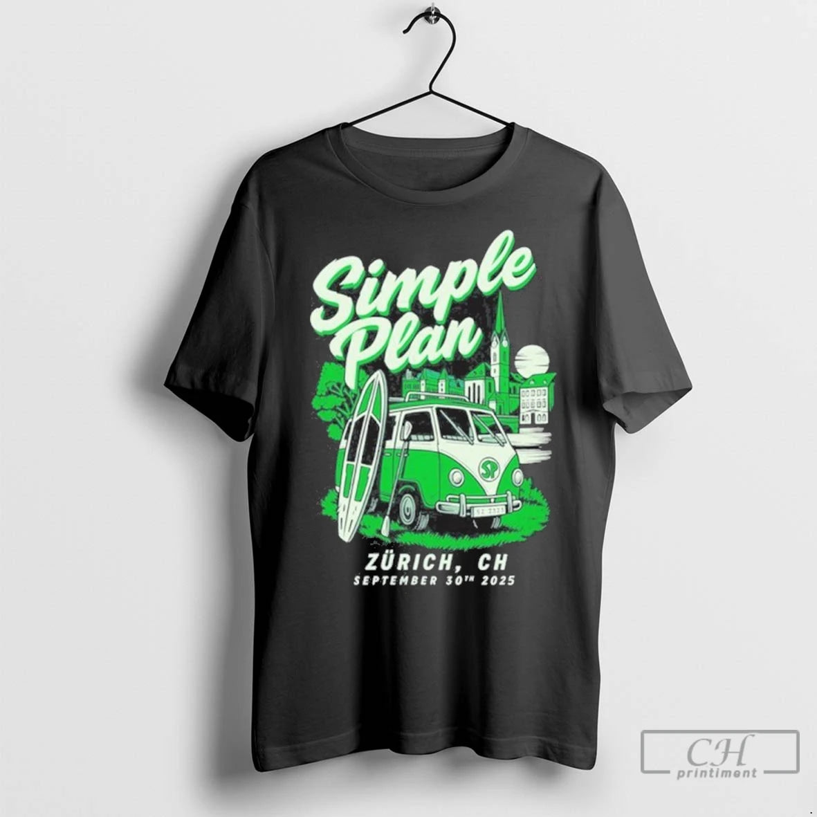 Simple Plan Sep 30 2025 Zurich Ch T Shirts