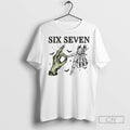 Six Seven 6 7 Skeleton Hands Halloween T Shirts