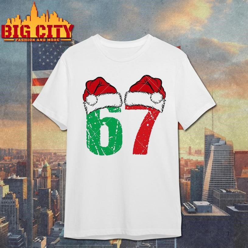 Six Seven Santa Hat Shirt