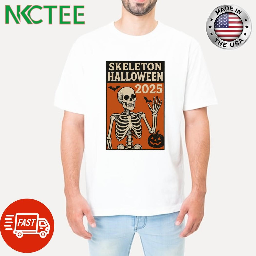 Skeleton Halloween 2025 shirt