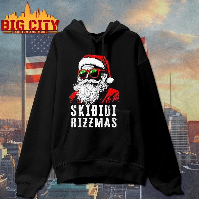 Skibidi Rizzmas Christmas Rizz Santa Claus Shirt