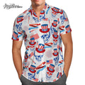 Skull Lovers 4th Of July Hawaiian Shirt