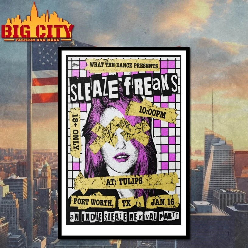 Sleaze Freaks In Fort Worth TX On Jan 16 2026 Poster shirt