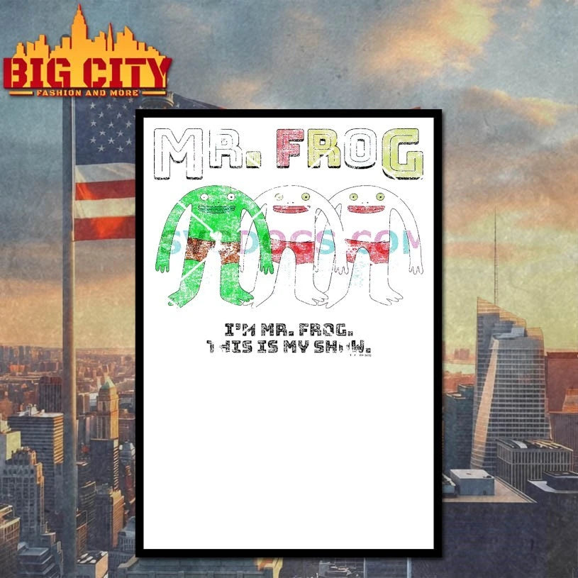 Smiling Friends Colorful Mr Frog This is My Show Cartoon shirt